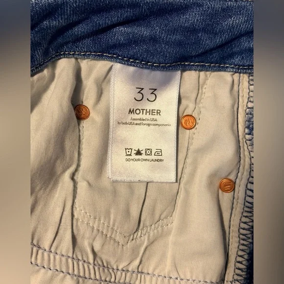 Mother The Roller Fray Work Hard Play Hard Size 14/16 - Picture 12 of 16